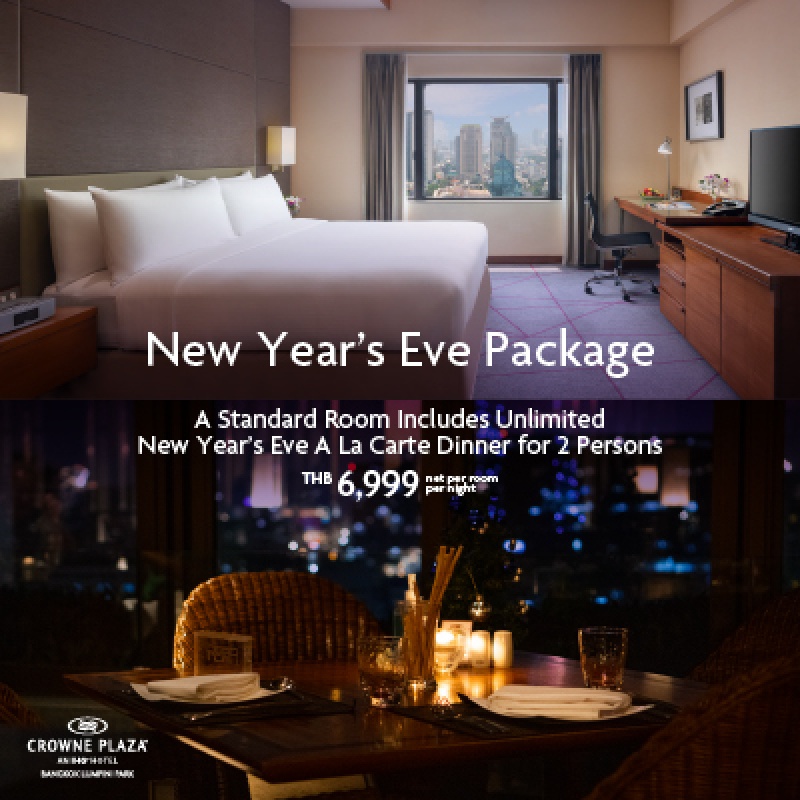 Megatix New Year's Eve Package at Crowne Plaza Bangkok Lumpini Park