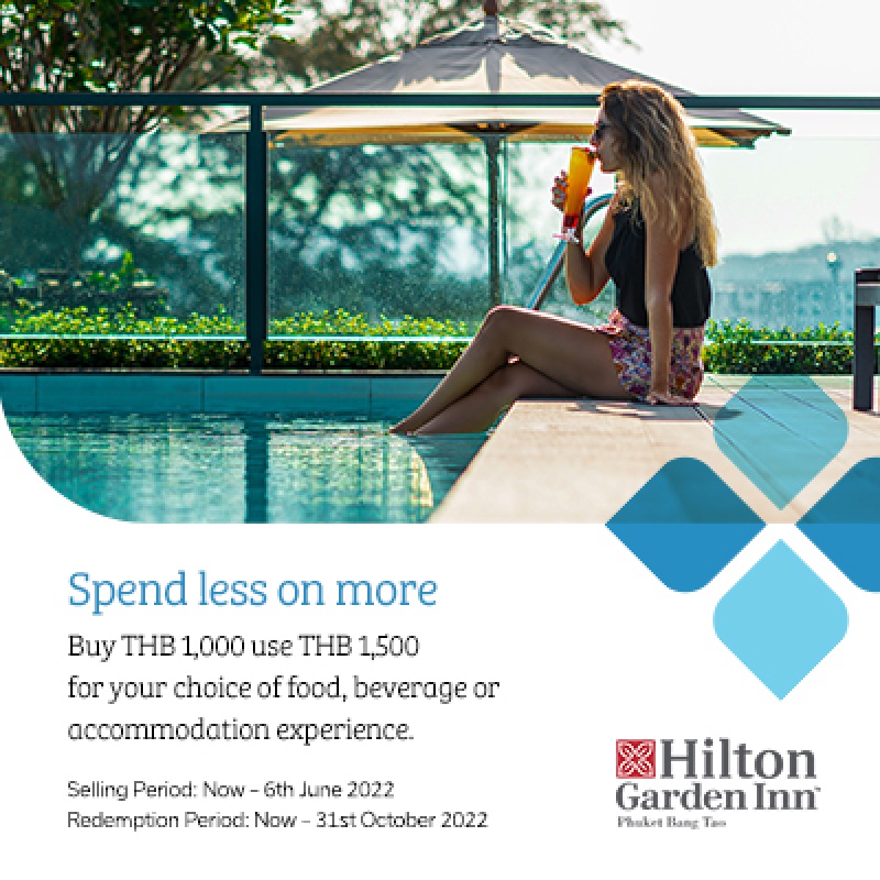3rd Megatix Digital Travel Fair: Hilton Garden Inn Phuket Bangtao Spend Less on More