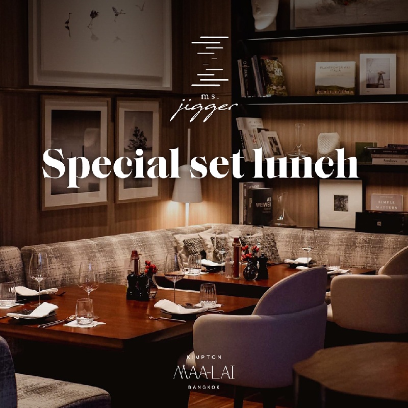 Megatix MS.JIGGER EXCLUSIVE DINING DEALS KIMPTON MAALAI BANGKOK