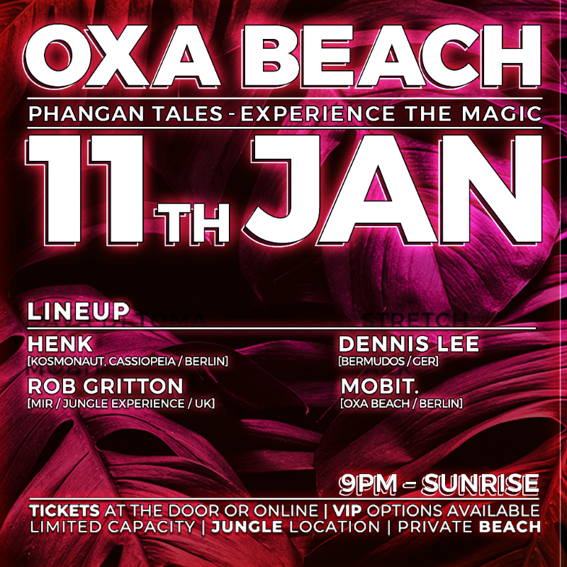 Megatix Oxa Beach Pres Phangan Tales [11 01 23]