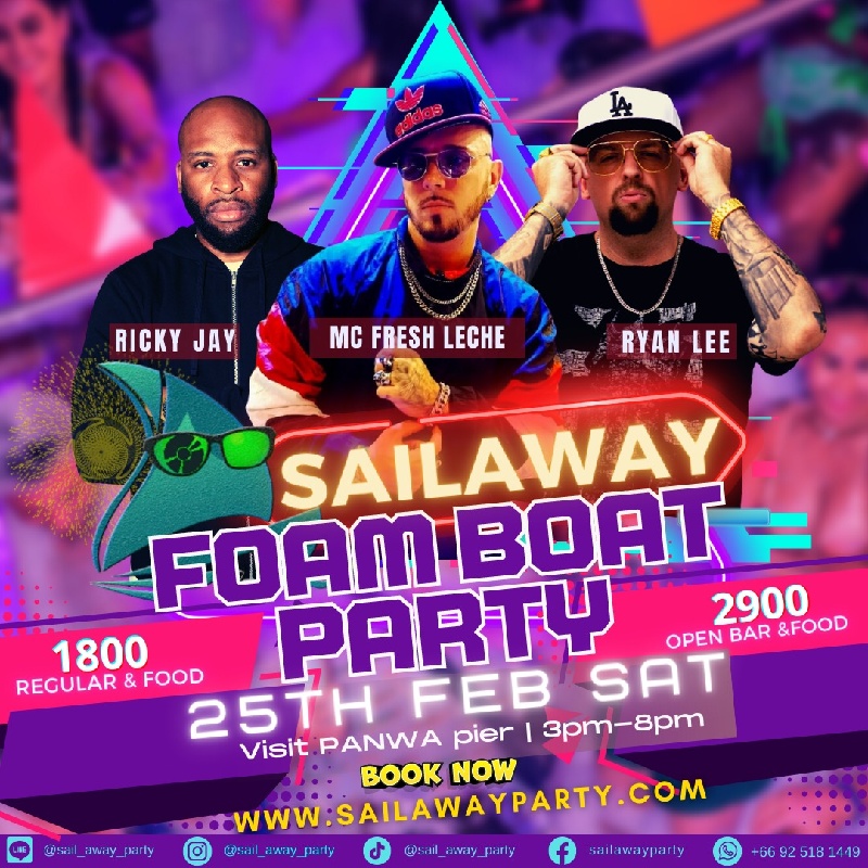 Megatix - February Sailaway Boat Party Phuket