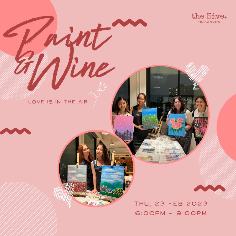 Megatix Paint & Wine Love is in the Air Edition