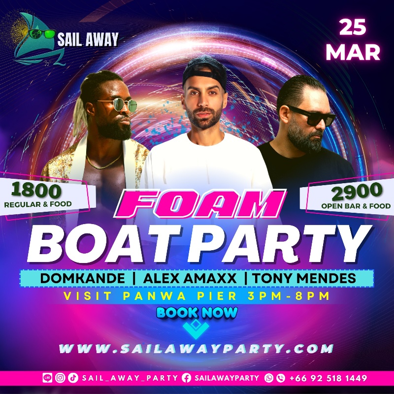 Megatix - Sailaway Boat Party Phuket March 2023