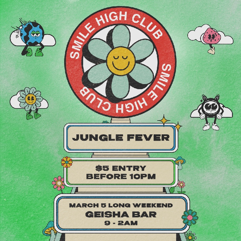 Megatix - Smile High Club ❀ JUNGLE FEVER ❀ DNB EVERY SUNDAY