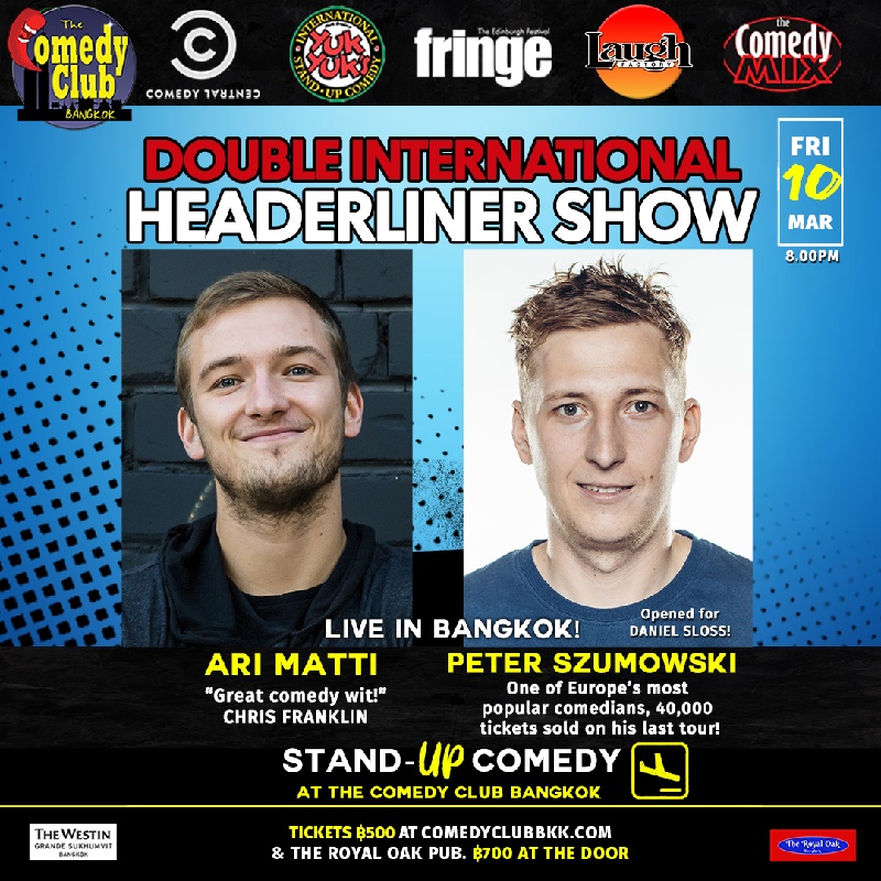 Ari Matte Megatix - Stand-Up Comedy - PETER SZUMOWSKI (Comedy Central) & ARI ...