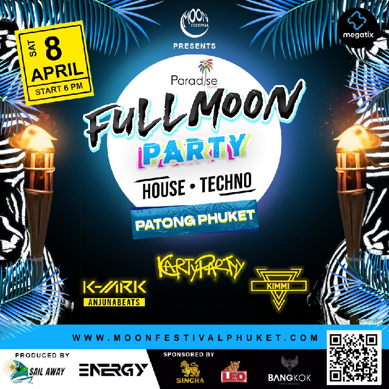 Megatix - PARADISE FULLMOON PARTY PHUKET APRIL