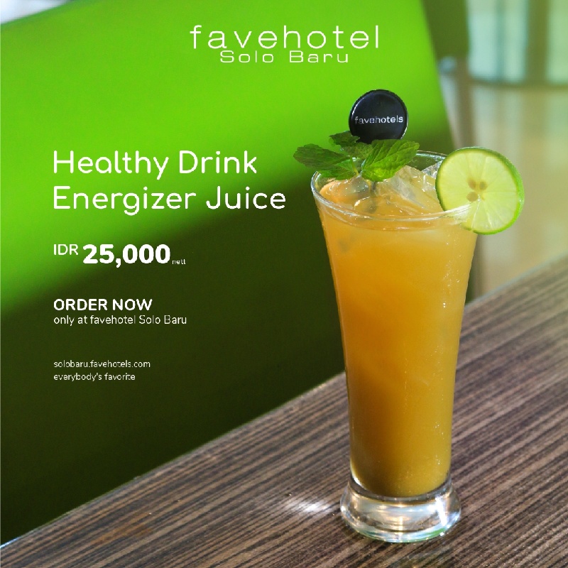 Megatix Healthy Drink Energizer Juice favehotel Solo Baru