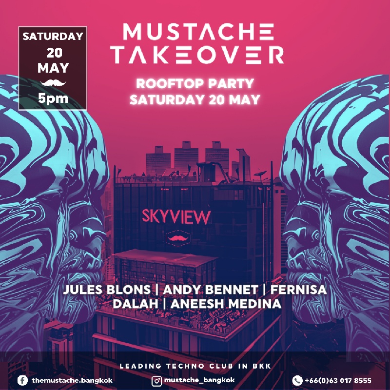 Megatix - Mustache takeover Sky View