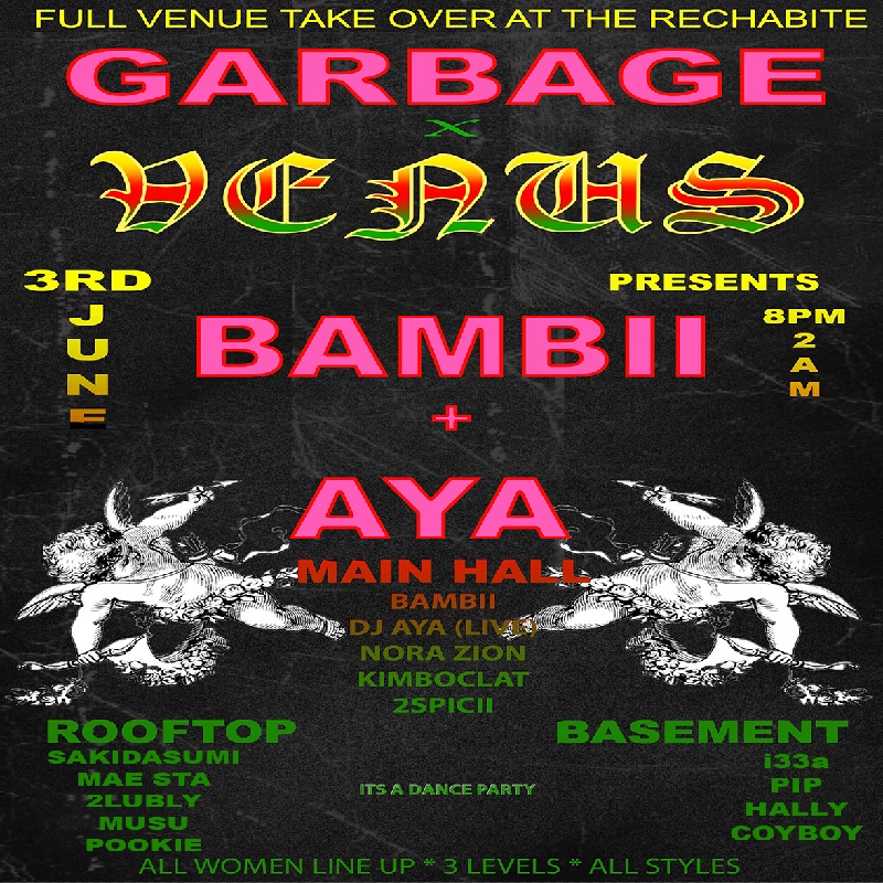 Megatix GARBAGE x VENUS presents BAMBII + AYA