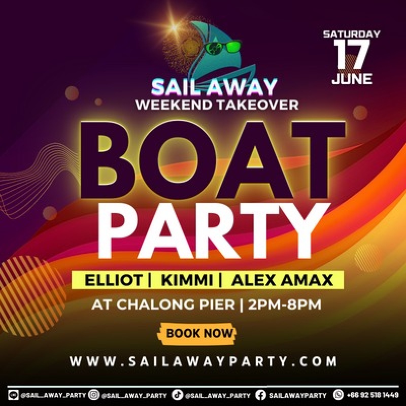 Megatix Sail Away Boat Party Phuket June 2023