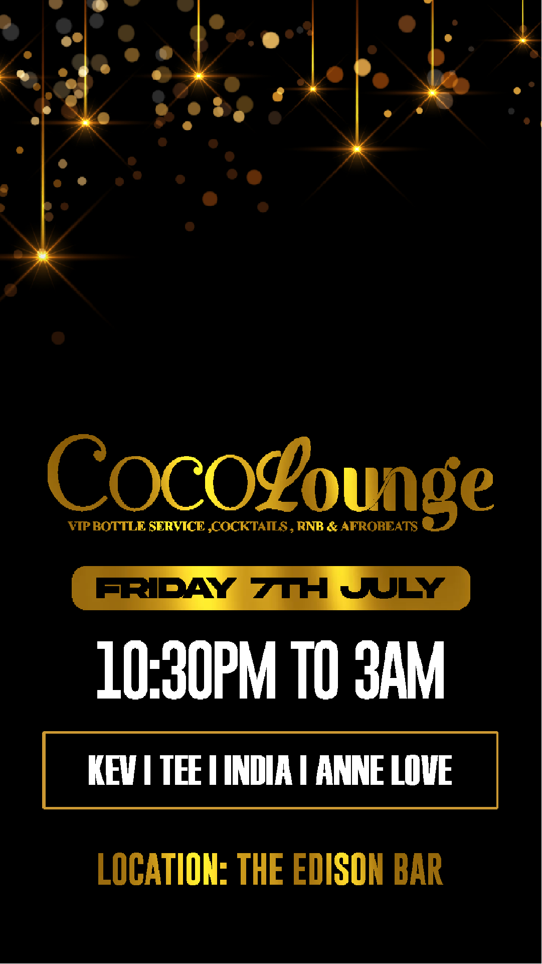 Megatix Perth coco Lounge