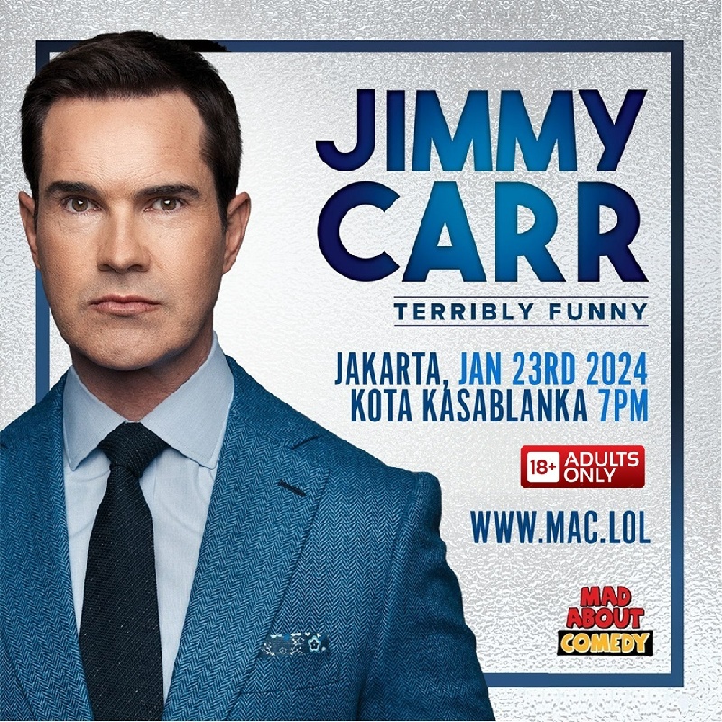 Megatix - JIMMY CARR - TERRIBLY FUNNY Jakarta